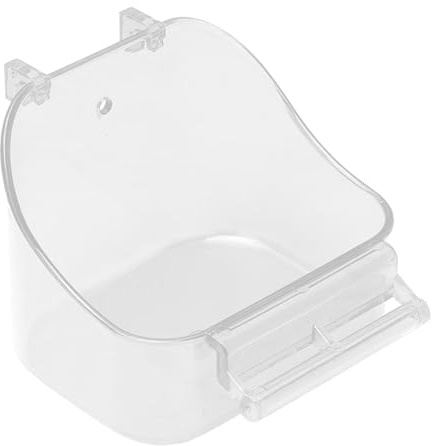 Salakeet Bad Vord Cage de bain avec crochet pour cage à oiseaux Accessoires baignoire pour petits oiseaux Perruches Shataries Canaries