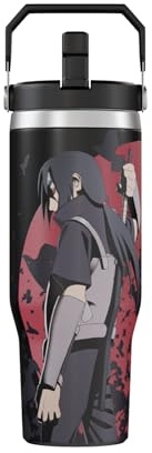 Naruto Itachi Bloodline Anime Becher mit Deckel, 850 ml, Edelstahl