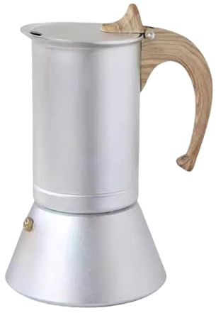 ZIDDAR 150ml Stovetop Mokas Pots Espresso Machine Stainless Steel Coffee Maker With Wooden Handle For Homes Kitchen Use Wood Handle Mokas Pot