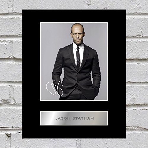 Iconic pics Signiertes Foto von Jason Statham mit Passepartout