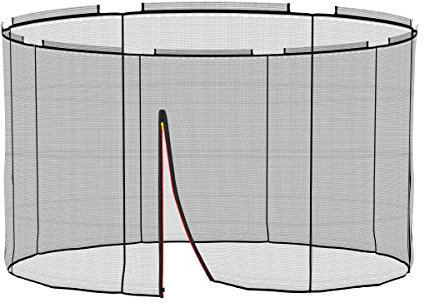 Ampel 24 Deluxe Sicherheitsnetz für Trampolin Ø 305 cm, Ersatznetz für 8 Stangen, Netz außenliegend, Ersatzteil reißfest und UV-beständig