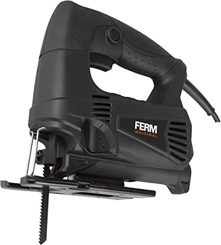FERM Seghetto alternativo professionale 450W. 4 impostazioni di inclinazione. Include 2 lame e custodia