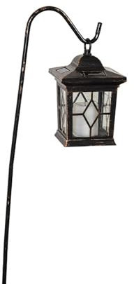 Lindby 2er Set LED Solarleuchte (Laterne) Beata (spritzwassergeschützt (Modern) in Schwarz (2 flammig,) - Dekorationsleuchte Solarlampe