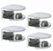 SAYAYO Pince à Verre Support d’Étagère en Verre Support de Tablette Mural Fixation Réglable, Verre Adaptatif de 8-10 mm d'Épaisseur, Finition Polie en Alliage de Zinc, 4 Pcs, EBL3010-4P