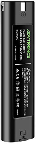 ADVTRONICS 3,5Ah 9,6V Ni-MH Batería de Repuesto para Makita 9000 9001 9002 9033 9600 193890-9 192696-2 632007-4 5090D 6012HD 4190D 4190DW 4300D 4300DW 4390D