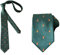 ACVIP Herren Krawatte mit Tier Stickerei Muster Klassische 7cm Krawatte Necktie(Grün-Häsen)