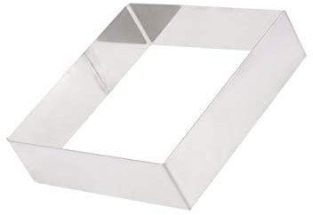 Cabilock Square Mousse Cake Stainless Steel Mould Baking and Reusable Dessert Tool for Mousse Cookies and Crafts