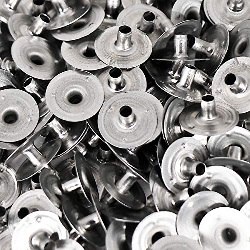 NKlaus dochtfuss nklaus 500 dochtfuß 3,0 mm, für Kerzen, Ø3,0mm, 500 Stück | Baumwolle; Höhe: 6,4mm; 14,7mm; metallfüße für dochte