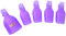 Guangcailun 5pcs plastique Pied Toe Dissolvants Nail Art Faire tremper bouchon unguéal plastique Off Cap clip Gel UV Polish Remover Wrap Ensembles d'outils
