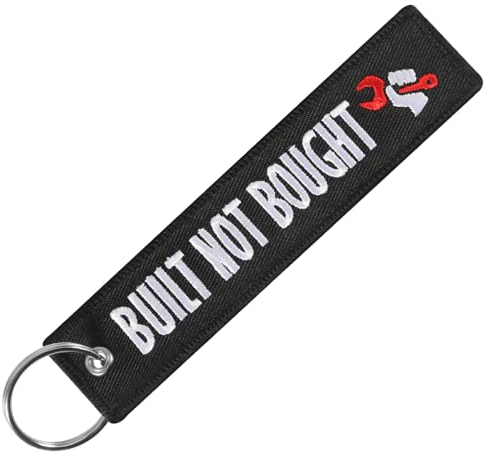 Porte-clés de moto, porte-clés de voiture, porte-clés pour moto, porte-clés original en tissu Built Not Bought