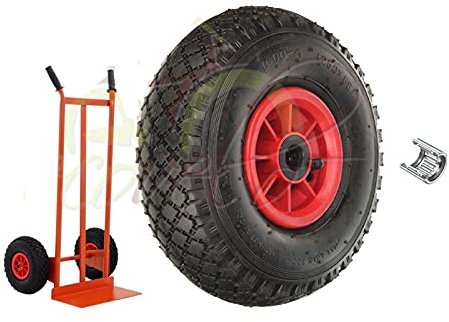 Rad 3.00-4 (260 x 85) komplett mit Wagen aus Gummi, Reifen für Kamera, Sackkarre