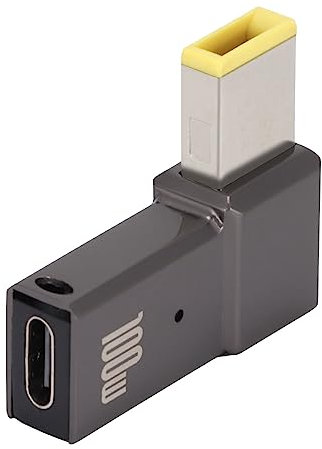Adaptateur PD 100W 5A à Angle Droit, Adaptateur à Pointe Fine en Forme de L Adaptateur USB Type-C PD Chargeur d'alimentation Rectangulaire USB C pour la Série LenovoThinkPad