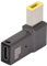 HERCHR 100W 5A PD Adapter Right Angle, L-Shape Slim Tip Adapter USB Type‑C PD Adapter USB C Rectangular Power Charger PD Charge Converter Compatible with LenovoThinkPad Series