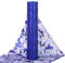 29cm x 9 Meter Tischläufer Glänzend Blau Tischband Tüllband Polyester Tischdekoration für Party Geburtstag Kommunion Konfirmation Jugendweihe Taufe Vatertag Weihnachten Festfeier Hochzeit usw.
