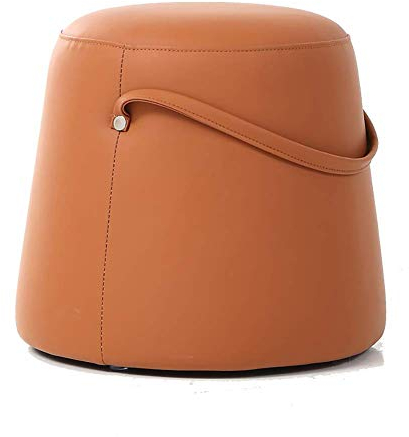 DASHADAO Hocker Ottoman Pouf,Ottoman Hocker Sitz Runde,Niedriger Kurzer Gepolsterter Make-up-Kosmetikhocker - Weicher, kompakter, gepolsterter Sitz (4238 cm)