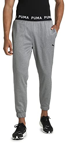PUMA M Train Pwr Fleece Jogger Grau - Warme vielseitige Herren Fleece Jogginghose, Größe M - Farbe Medium Gray Heather