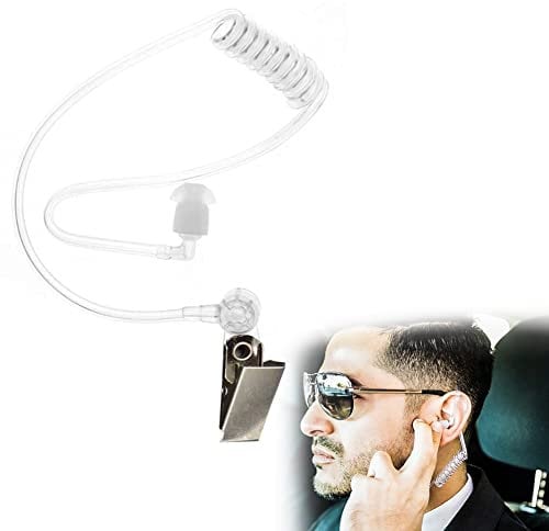 Schallschlauch, Ohrhörer Schallschlauch, Schallschlauch Funkgerät, Ohrhörer Schallschlauch Transparent, Ersatz Ohrhörer Luftakustikschlauch Schallschlauch, Transparent Schallschlauch mit Halteclip