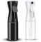 Hair Spray Bottle, Continuous Water Mister Spray Bottle Empty, Aerosol Fine Mist Curly Hair Spray Bottle for Taming Hair in Morning, Hairstyling, Plants, Cleaning-5.4oz/160ml-2PCS Black & Transparent