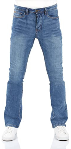 riverso Jeans Herren Stretch Bootcut RIVFalko Jeanshose Hose Denim Blau w33, Farbe:Middle Blue Denim (M236), Größe:33W / 34L