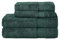 Komfortec 4er Handtuchset aus 100% Baumwolle, 2 Handtücher 50x100 cm und 2 Badetücher 70x140 cm Set, Frottee, Weich, Dunkelgrün