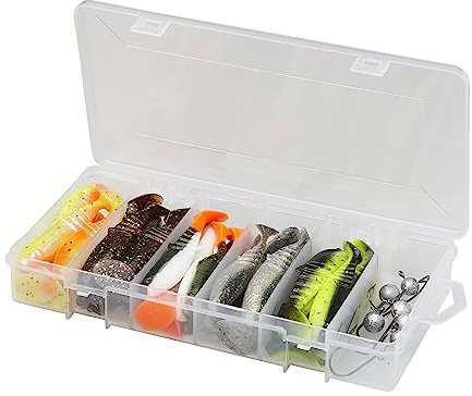 Savage Gear Cannibal Shad Kit - 6er-Pack effektiver Shads Jigköpfen - Ideal für Angler, die auf Barsch, Hecht und Zander im Süß- und Salzwasser Angeln, Assortiert