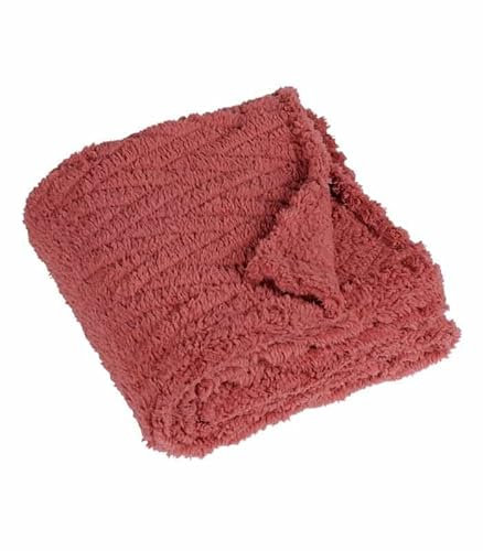 Linder Plaid Snow Rose Foncé - 130x150cm - Rose foncé
