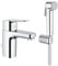 Grohe - BauEdge miscelatore lavabo taglia S + doccetta bidet, cromato (23757000) - 23757000