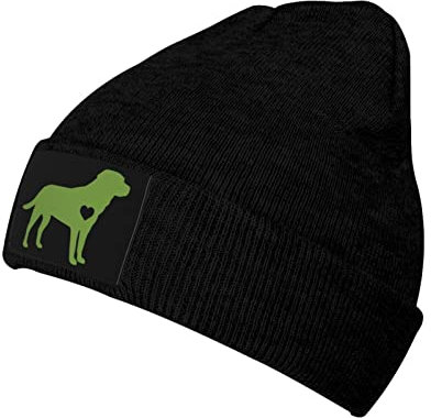 831 Klassische Beanie Mütze Labradors Retriever Herz Slouch Beanie Atmungsaktivem Wintermütze Kreative Kopfbedeckung Für Frühling Herbst Outdoor Sports