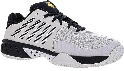 K-Swiss Performance Herren Express Light 3 HB Tennis Shoe, Barely Blue/Moonless Night/Amber Yellow, 45 EU