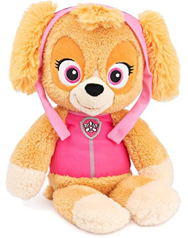 GUND Paw Patrol Offizielles Skye Take Along Buddy Plüschtier, Premium Stofftier ab 1 Jahr, Pink/Braun, 33 cm