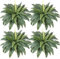 SOMYTING 2 Unidades de helechos Artificiales para el Aire Libre 58 cm helechos Grandes Plantas de plástico Resistente a los Rayos UV Plantas Artificiales para Piscina al Aire Libre jardín decoración