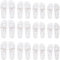 Hestya 24 Paires Tongs Blanches pour Invités de Mariage Pantoufles de Plage pour Homme Femme Enfant Fête Piscine, Taille 4