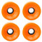 Colcolo 70mm Longboard PU Rollen Ersatz Skateboard 78A Härte Räder für glattes Cruisen, Orange