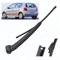 ZELLYA Wischerarm Hinten Scheibenwischer Wischer Set, für Polo 6N 6KV 1994-2002 Scheibenwischerarm Blatt Austausch Kunststoff Schwarz