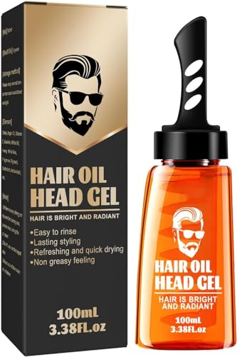 Ein-Kamm-Formungs-Styling-Gel-Kamm, 2 in 1 Haarwachs-Gel mit Kamm, Haar-Styling-Gel-Werkzeug Schnelles Haar-Salon-Styling-Gel, Starker Halt Haar-Styling-Gel-Creme (1pcs)