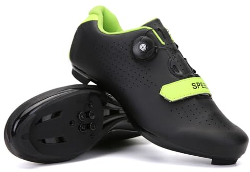 Treer Cycling Shoes Mens Womens, Road Bikes Shoes and Mountain Bikes Shoes with SPD Cleats Unisex Cycle Shoes for Men Lady Spin Bike Shoes for Indoor Outdoor 4.5 UK to 10 UK