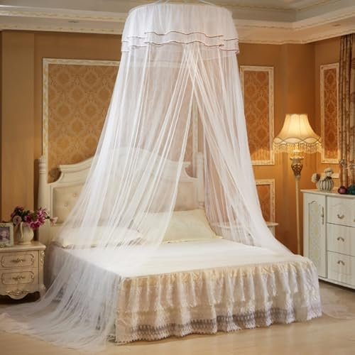 Zanzariera, Copriletto In Pizzo, Tenda A Rete Da Letto Sospesa A Cupola Grande, Zanzariera Portatile, Materiale A Rete, Zanzariera Da Viaggio Con Buona Traspirabilità Per Camera Da Letto