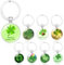 8 Pièces Porte-clés Trèfle à Quatre Porte Cle Porte Bonheur Porte Clef Trefle 4 Feuilles Femme Trèfle Porte-Clés Chanceux Keychain pour Cadeau Voiture Pendentif Décoratif pour Hommes Femmes