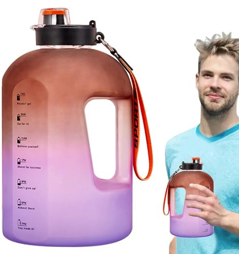 Time Water Bottles | Botella de agua con medidas, rastreador de medidas, gradiente de 2,2 L, botella deportiva de gran capacidad para fitness, gimnasio, deportes