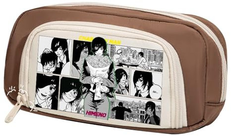 westtrend Chainsaw Man Waterproof Student Pencil Case Large-Capacity Pencil Bag Stationery Case Wallet
