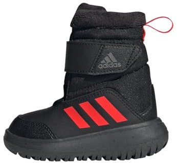 adidas Unisex Kids Winterplay Kids Stiefel Core Black/Solar Red/Iron Metallic 21