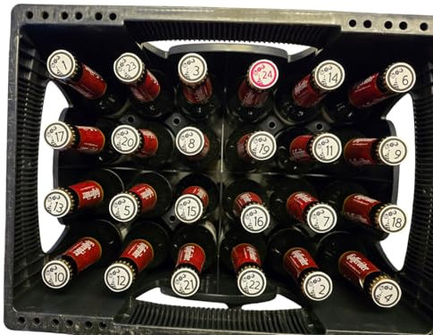 Aufkleber Bieradventskalender, Weihnachtsdekoration Bierflaschen, Adventskalender Bier, Aufkleber Adventskalender Bier, selbstgemacht
