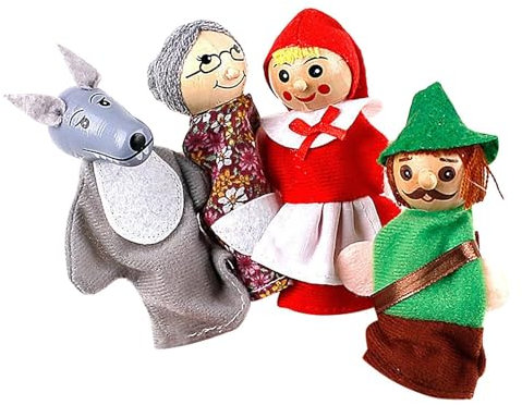 lisutupode Finger-Familienpuppen, Fingerpuppen | 4 Stück Fingerpuppe zum Geschichtenerzählen | Lernhilfe, niedliche Fingerpuppen im Tierstil für Kinder, Shows, Schulen