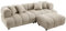 Riess Ambiente Modernes XXL Sofa ADLON - 255cm - beige Bouclé - Bigsofa Federkern inkl. Kissen