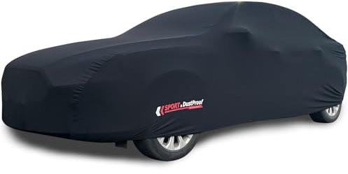 BEXITA Premium Autoabdeckung Indoor Stretch Auto Abdeckplane, Weiches Innenfutter, Atmungsaktiv, Staubdicht, Autoplane Autogarage Innenbereich für Größen Limousine-M