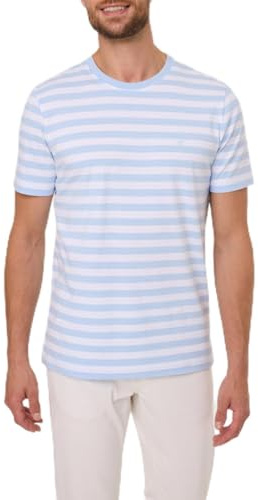 Pierre Cardin Herren T-Shirt Rundhals T-Shirt RH | Männer Basic Tshirt | Tee | Mordern Fit | Ice Water 2134 6033 | XL