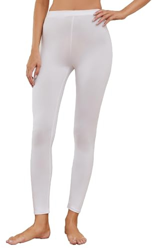The Essentials Wardrobe Ladies Thermal Underwear Soft Lightly Brushed Warm Base Layer Top and Long Johns Legging Moisture Wicking Fabric Multiway Stretch Winter Undergarment