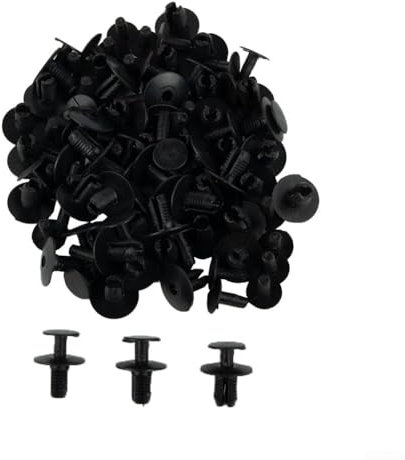 Lot de 50 rivets en plastique 9 mm pour voitures BMW