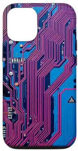 Detailed Motherboard Schematic with Electronic Circuits Case for iPhone 12/12 Pro