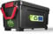 Iris Ohyama, Large plastic storage box, 170L, Garage box, Black, Stackable, Robust snap locks with handles, SIA-1000